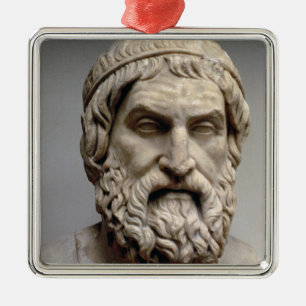Ornamento De Metal Busto do retrato de Sophocles