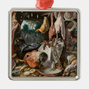 Ornamento De Metal Butcher's Stall (por Pieter Aertsen)