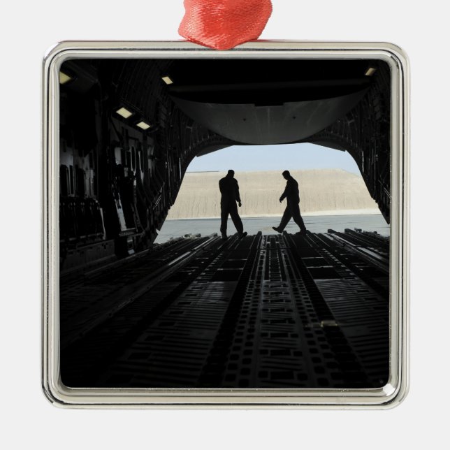 Ornamento De Metal C-17A, mestres de carga Globemaster III (Frente)