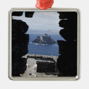 Ornamento De Metal Cabanas de pedra Clochanson Skellig Michael da