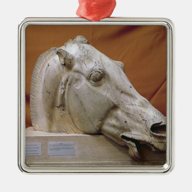 Ornamento De Metal Cabeça de um cavalo do Selene (Frente)