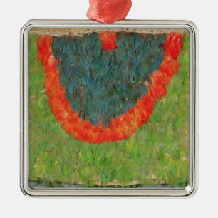 Ornamento De Metal Cabo emplumado