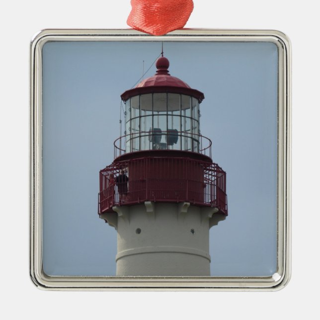 Ornamento De Metal Cabo May, Farol (Frente)