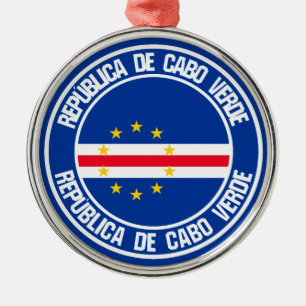 Ornamento De Metal Cabo Verde Round Emblem