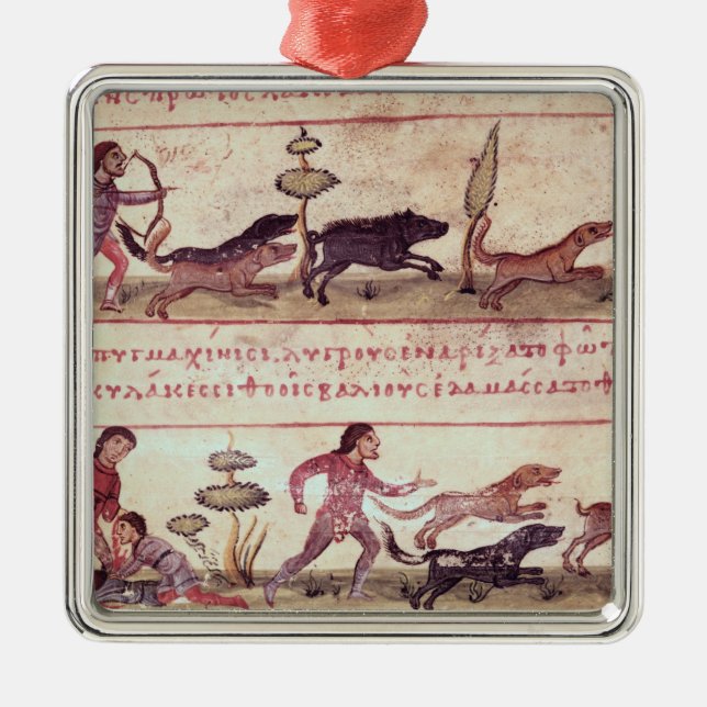 Ornamento De Metal Caça dos cervos (Frente)