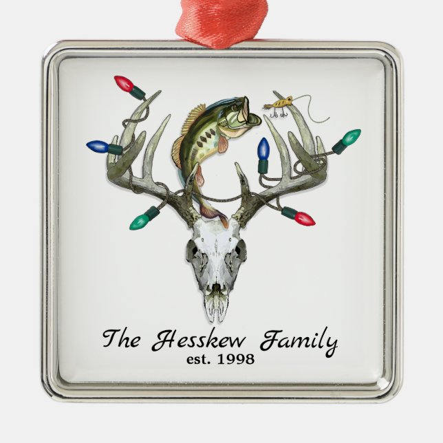 Ornamento De Metal Caça russa A Caça De Veado (Frente)