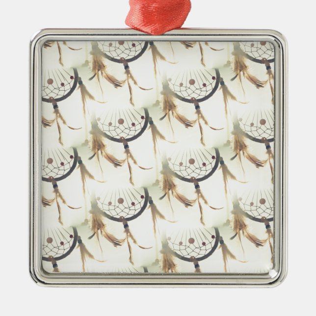 Ornamento De Metal caçador de sonhos (Frente)