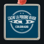 Ornamento De Metal Cache la Poudre River Colorado Kayaking<br><div class="desc">O Cache la Poudre River é o único rio Wild & Scenic no Colorado designado a nível nacional e oferece oportunidades de recreação ao ar livre o ano todo.</div>