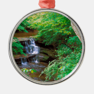 Ornamento De Metal Cachoeira no parque estadual esfomeado Illinois da