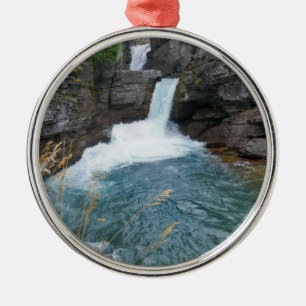 Ornamento De Metal Cachoeira St. Mary II no Parque Nacional Glacier