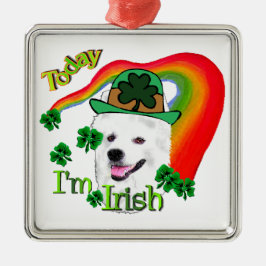 Ornamento De Metal Cachorro Eskimo Americano St Patricks