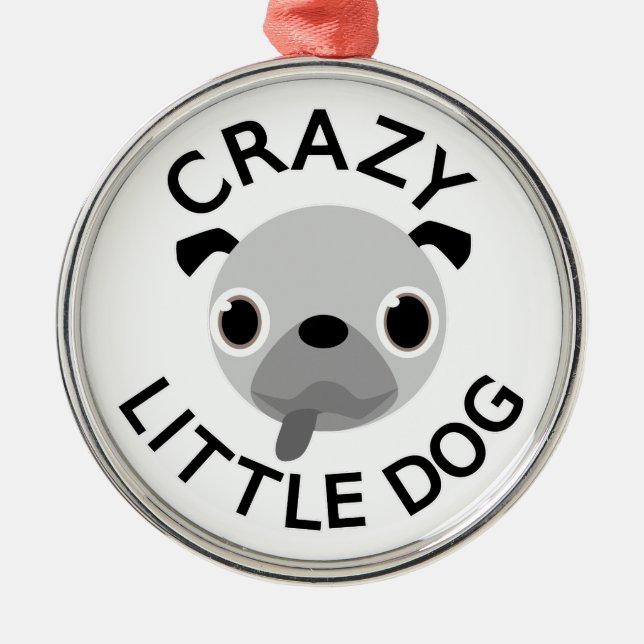 Ornamento De Metal Cachorro Louco (Frente)