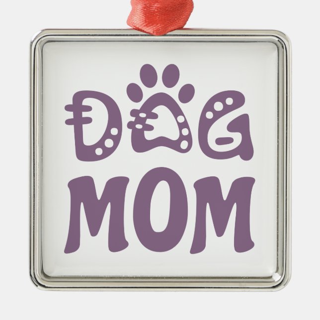 Ornamento De Metal Cachorro Mãe (Frente)