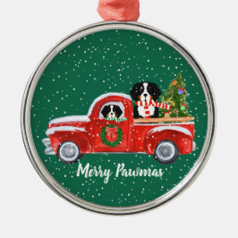 Ornamento De Metal Cachorro Vermelho Personalizado Cães de Natal
