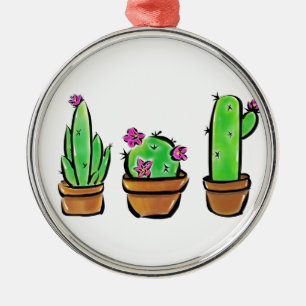 Ornamento De Metal Cactus cactos succultos