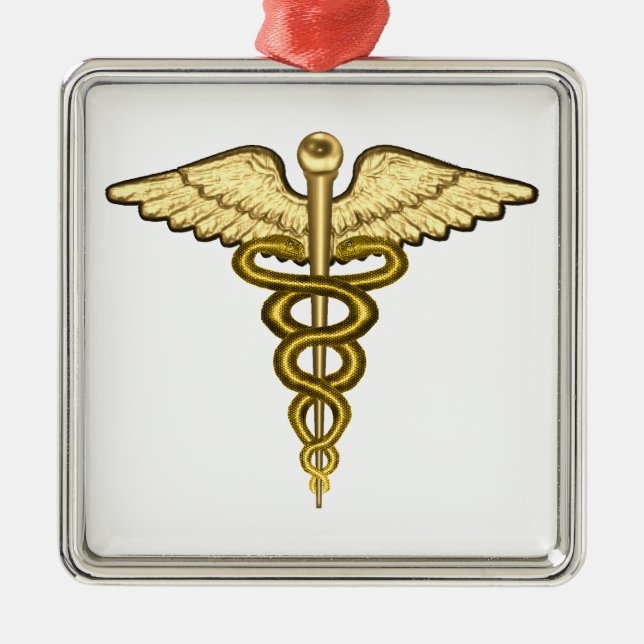 Ornamento De Metal Caduceus da DM (Frente)