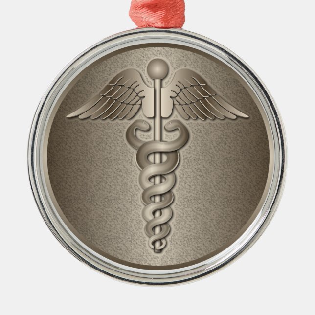 Ornamento De Metal Caduceus da DM (Frente)