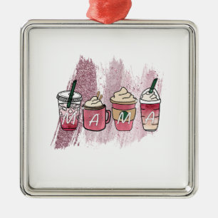 Ornamento De Metal Café Mama