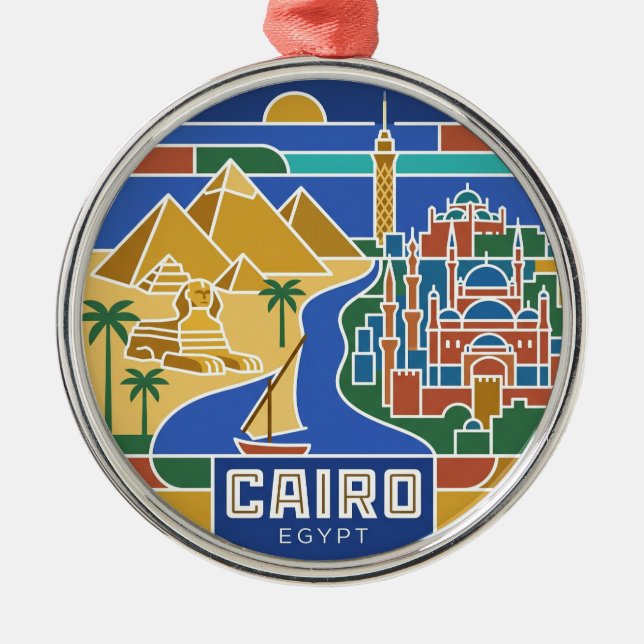 Ornamento De Metal Cairo Egito (Frente)