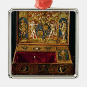 Ornamento De Metal Caixa da escrita ou mesa da mesa