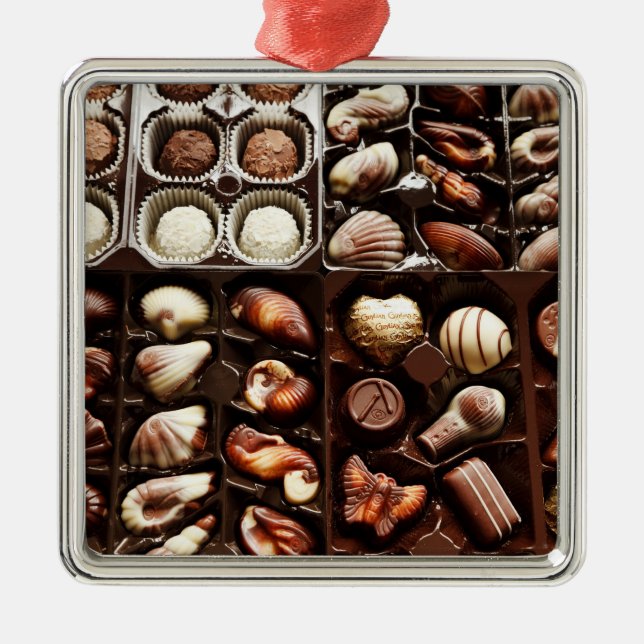 Ornamento De Metal Caixa de doces (Frente)