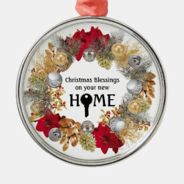 Ornamento De Metal Caixa de Favoritos de Natal do Agente Imobiliário