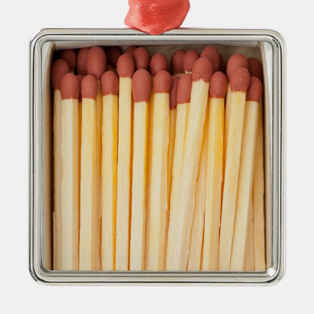 Ornamento De Metal Caixa de fósforos (Frente)