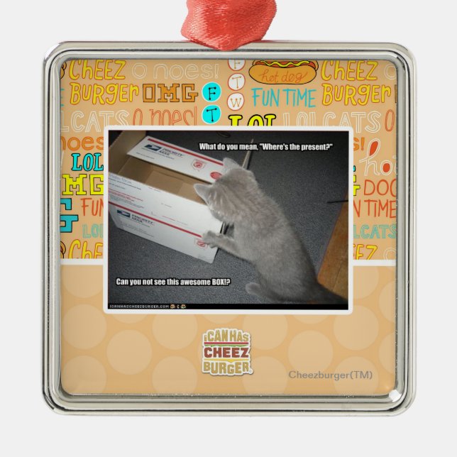 Ornamento De Metal Caixa impressionante (Frente)