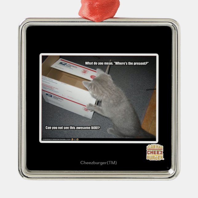 Ornamento De Metal Caixa impressionante (Frente)