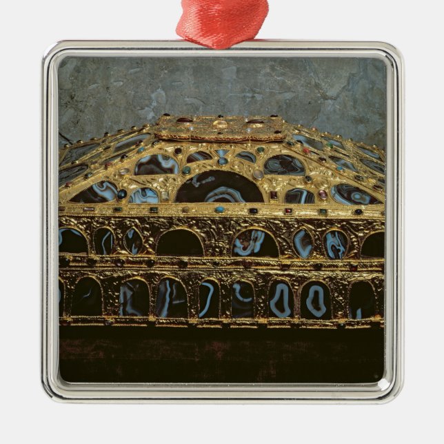 Ornamento De Metal Caixão da ágata (Frente)