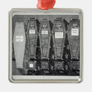 Ornamento De Metal Caixões reais na abadia de Westminster