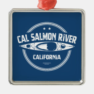 Ornamento De Metal Cal Salmon River California Kayaking