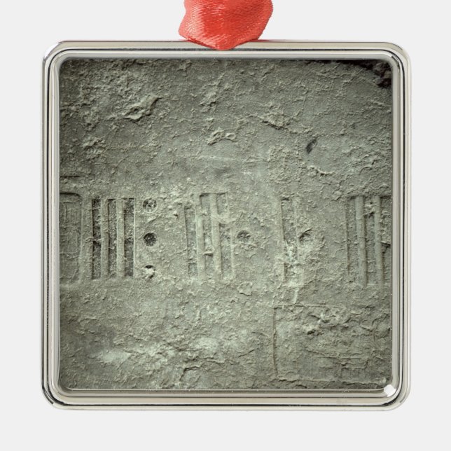 Ornamento De Metal Calendário (Frente)