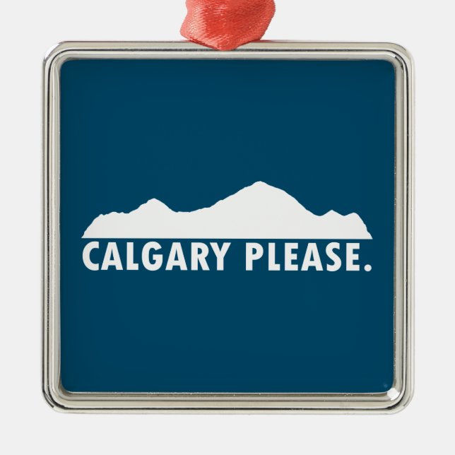 Ornamento De Metal Calgary, por favor (Frente)