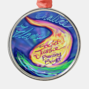 Ornamento De Metal Cálice flamejante de UU