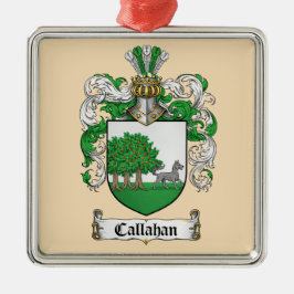 Ornamento De Metal Callahan Coat of Arms Metal Ornament