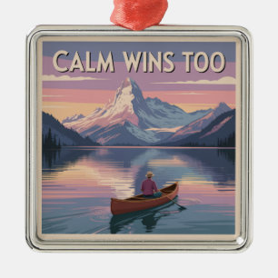 Ornamento De Metal Calm Wins Too