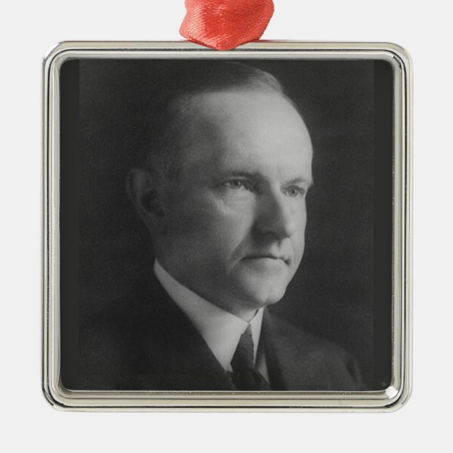 Ornamento De Metal Calvin Coolidge 30 Presidente (Frente)
