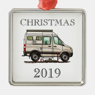 Ornamento De Metal Câmera feliz Sprinter Camper Van RV