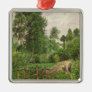 Ornamento De Metal Camille Pissarro Paysage, gris dos temps um