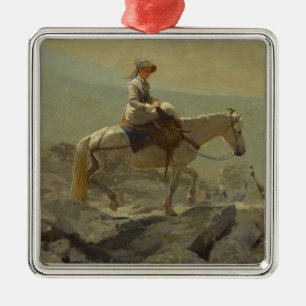 Ornamento De Metal Caminho da ponte, Montanhas brancas (Winslow Homer