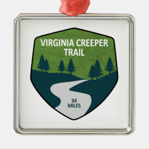 Ornamento De Metal Caminho do Creeper da Virgínia