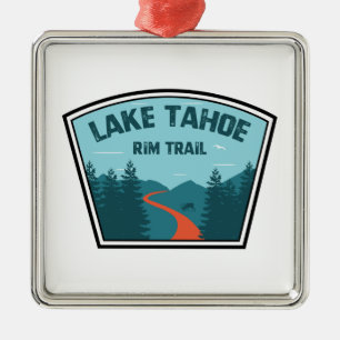 Ornamento De Metal Caminho do Lago Tahoe Rim