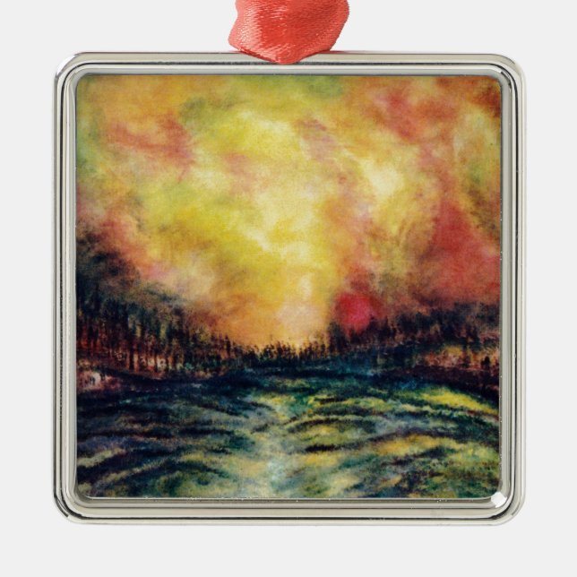 Ornamento De Metal Caminho Pacífico (Frente)