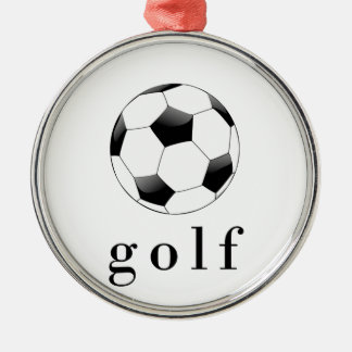 Ornamento De Metal Camiseta engraçada de esportes Bola de Futebol Gol