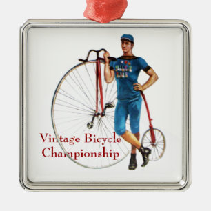 Ornamento De Metal Campeonato de Bicicleta Vintage