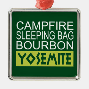 Ornamento De Metal Campfire Sleing Bag Bourbon Yosemite