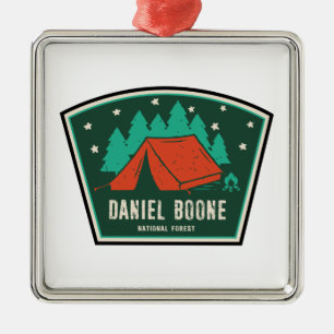 Ornamento De Metal Camping Nacional da Floresta Daniel Boone