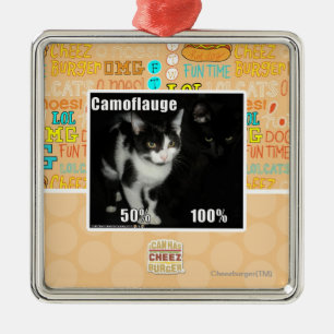 Ornamento De Metal Camuflagem