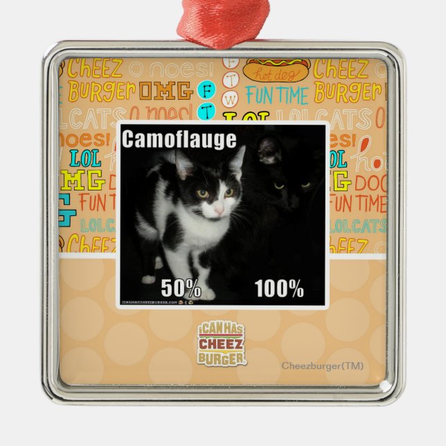 Ornamento De Metal Camuflagem (Frente)